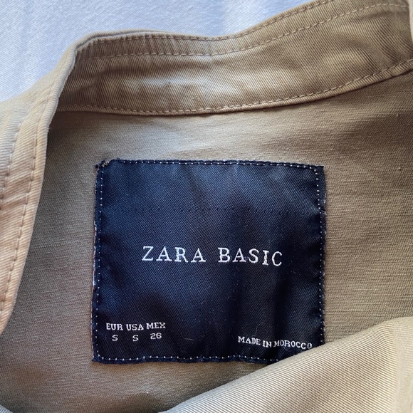 Zara Green Military Coat - Picture 2 of 3